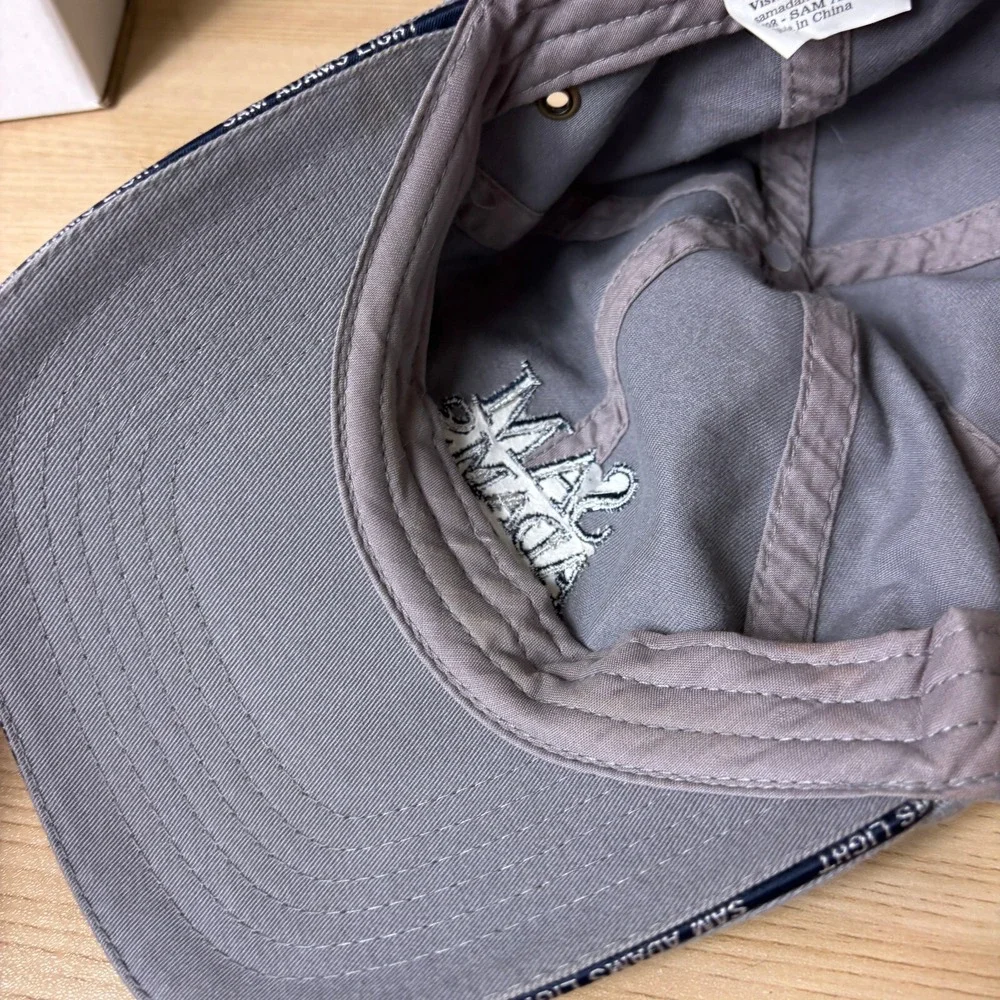 Samuel Adams Hat Cap Strap Back Gray Sam Adams Light Beer‎ Adjustable
